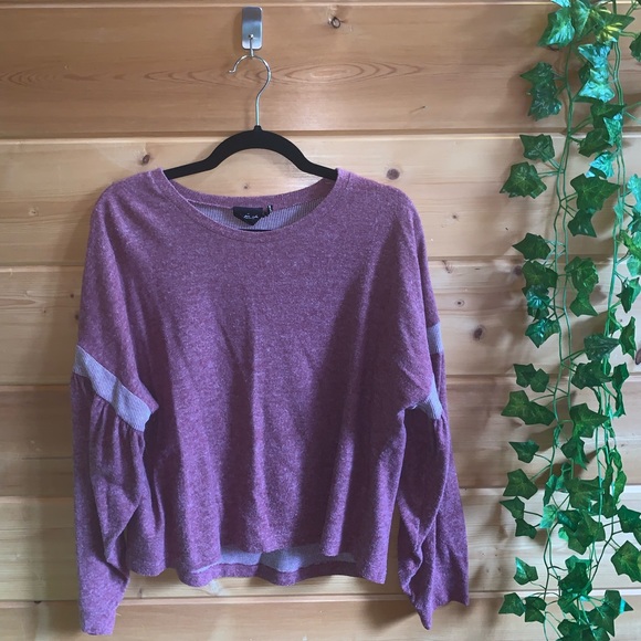 Burgundy Long Sleeve Sweater - Picture 2 of 7